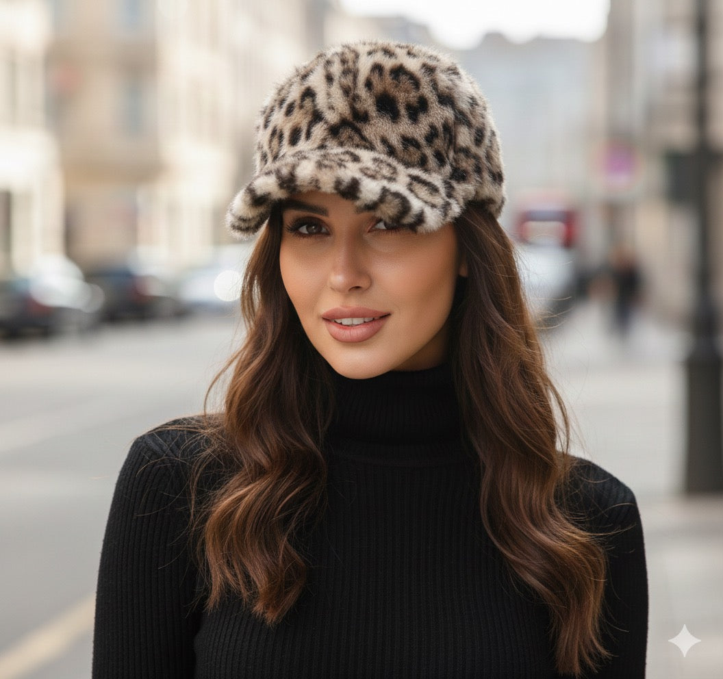 Leopard Fur Cap