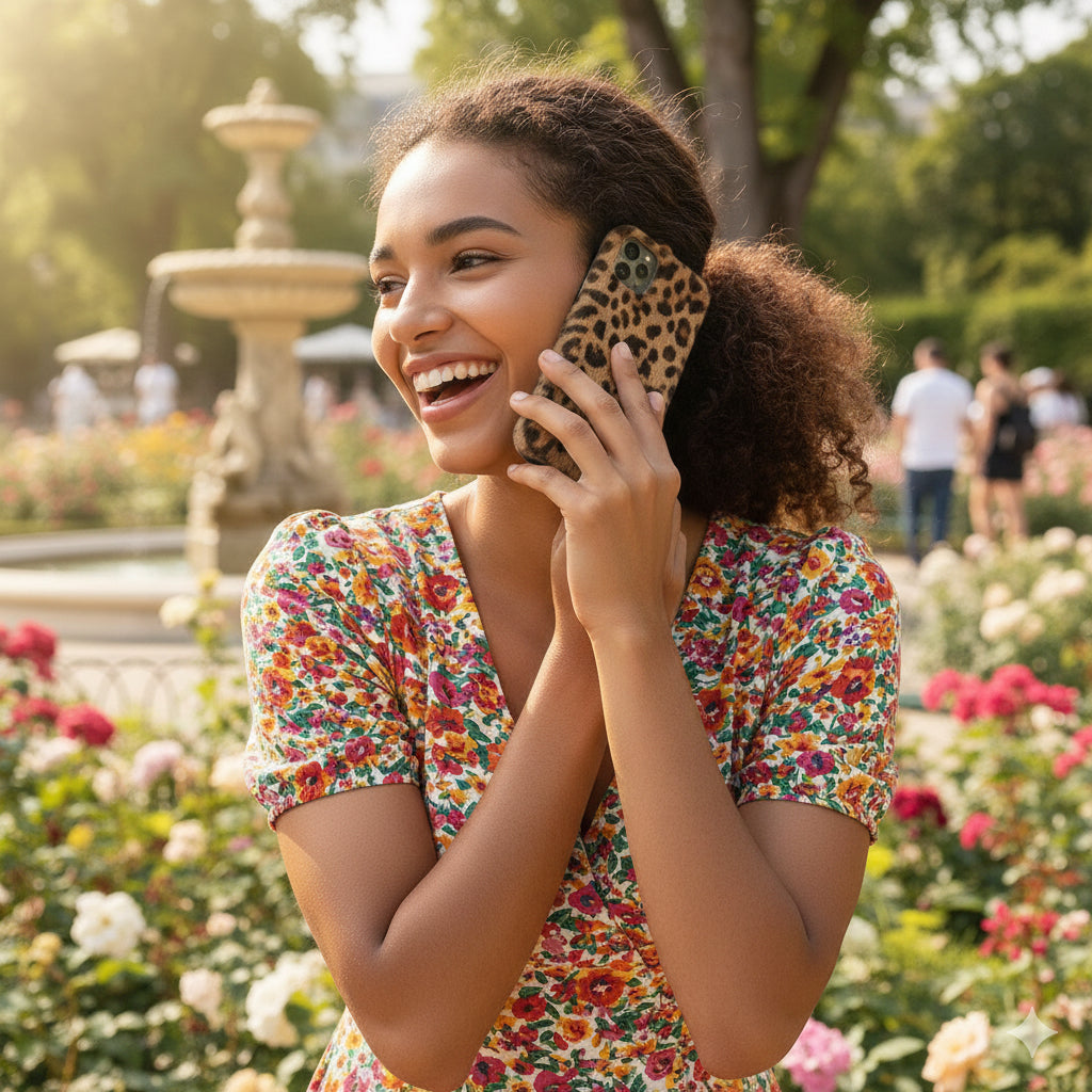 Plush Leopard Print Phone Case