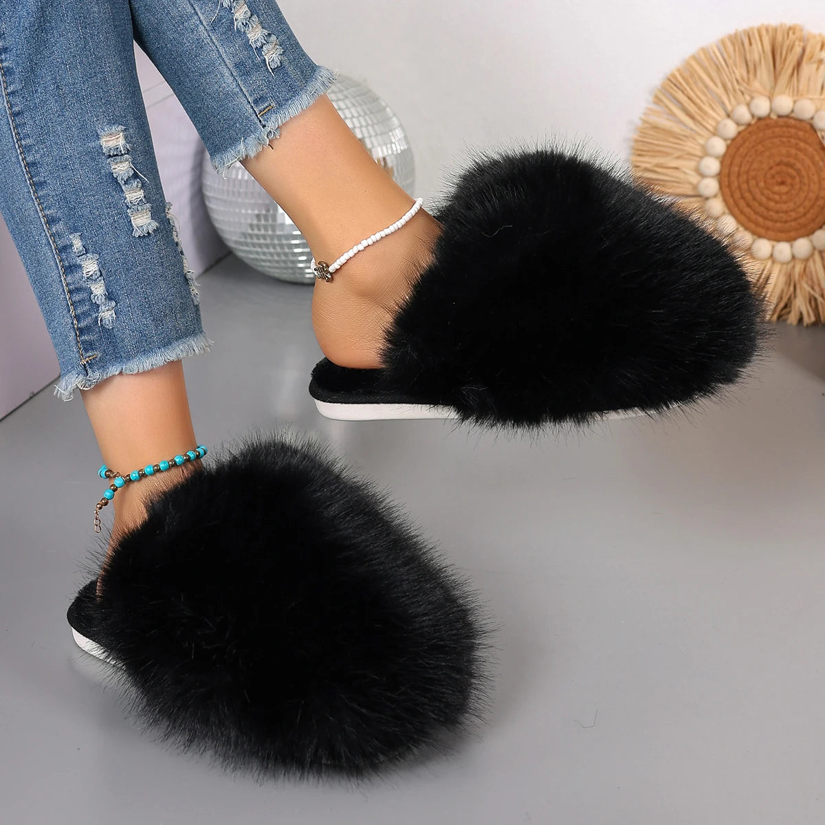 Fur Slippers