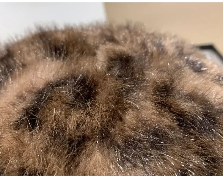 Leopard Fur Cap