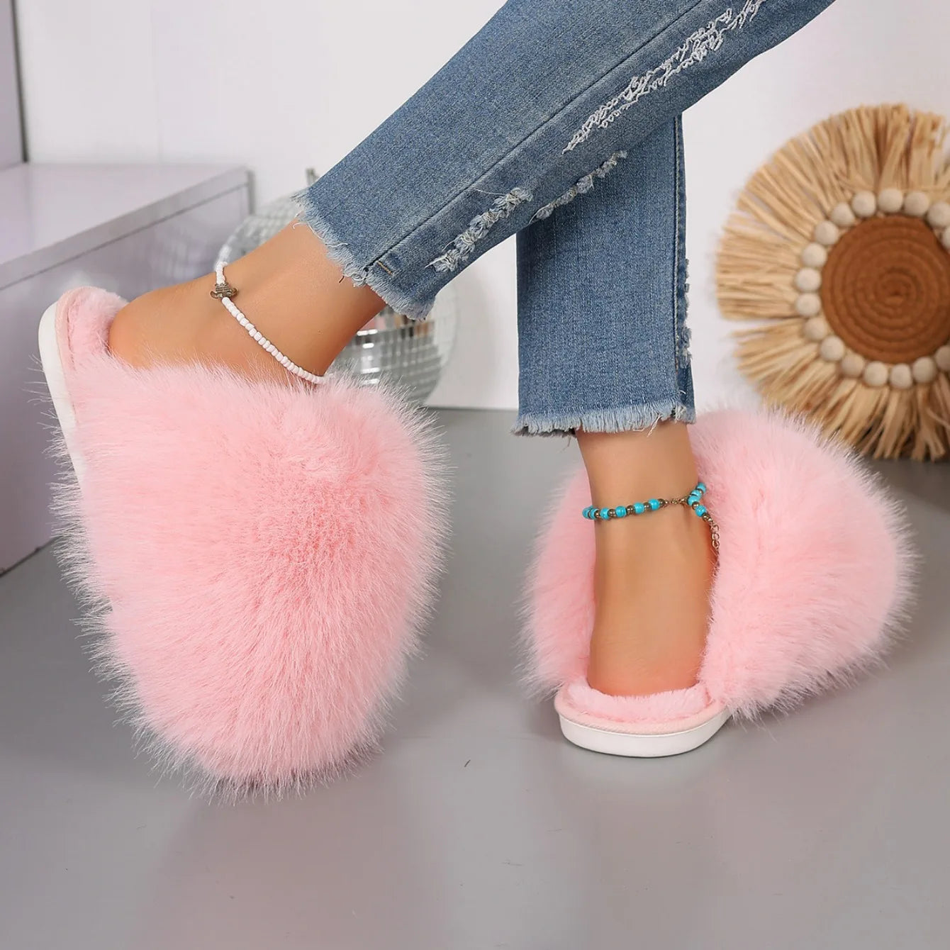 Fur Slippers