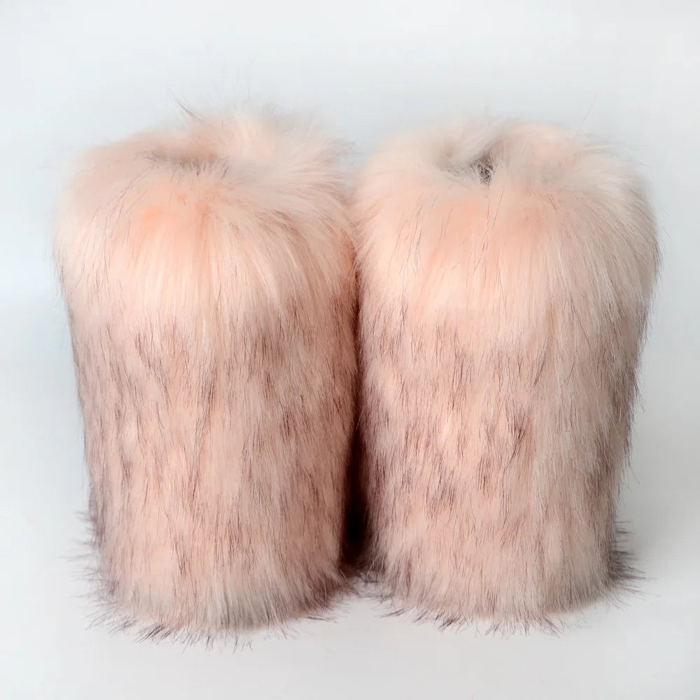 Luxury fur short boots