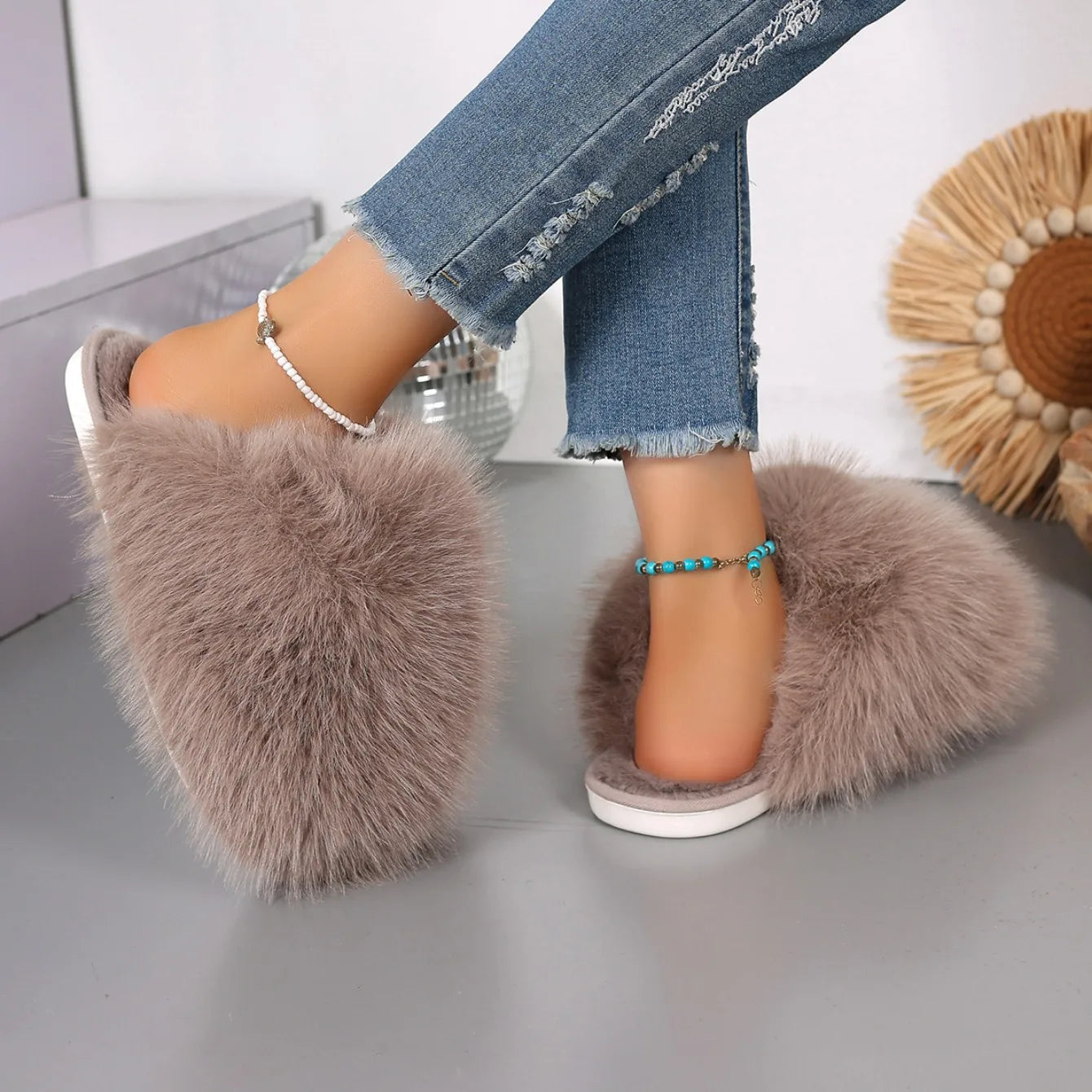 Fur Slippers