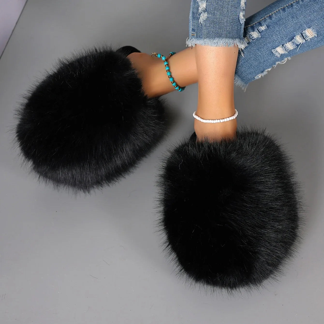 Fur Slippers