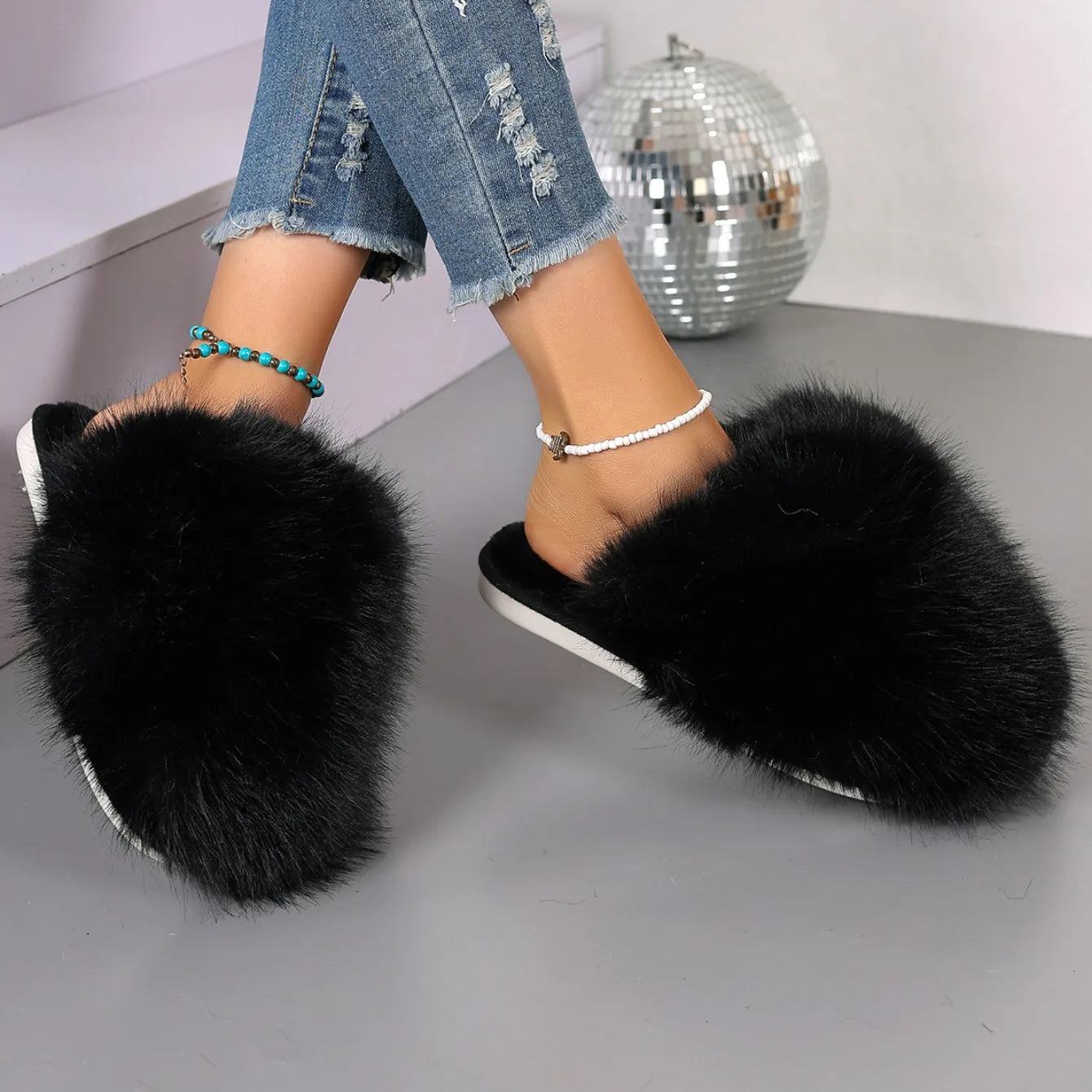 Fur Slippers