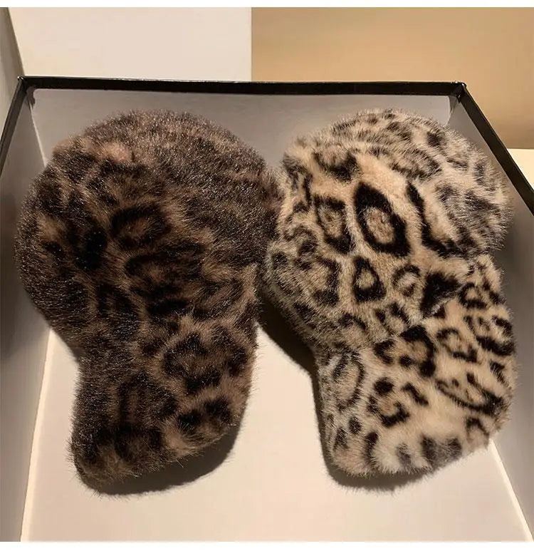 Leopard Fur Cap