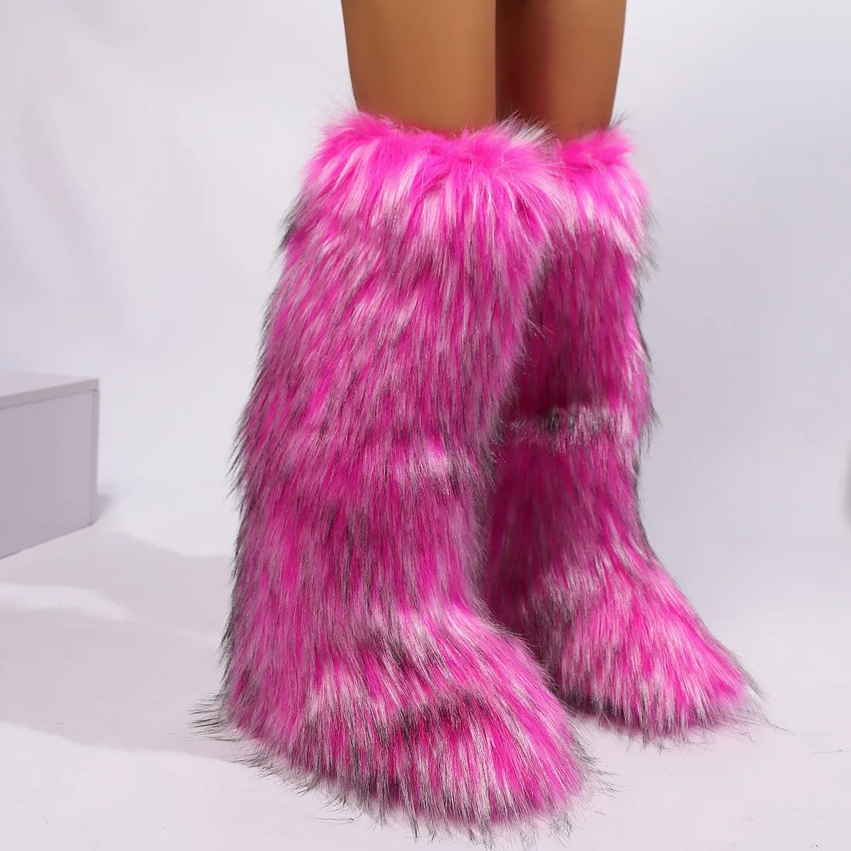 Luxury fur boots