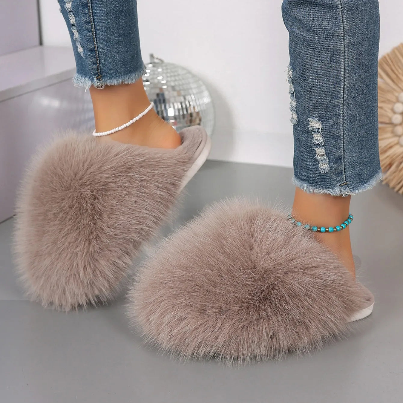 Fur Slippers