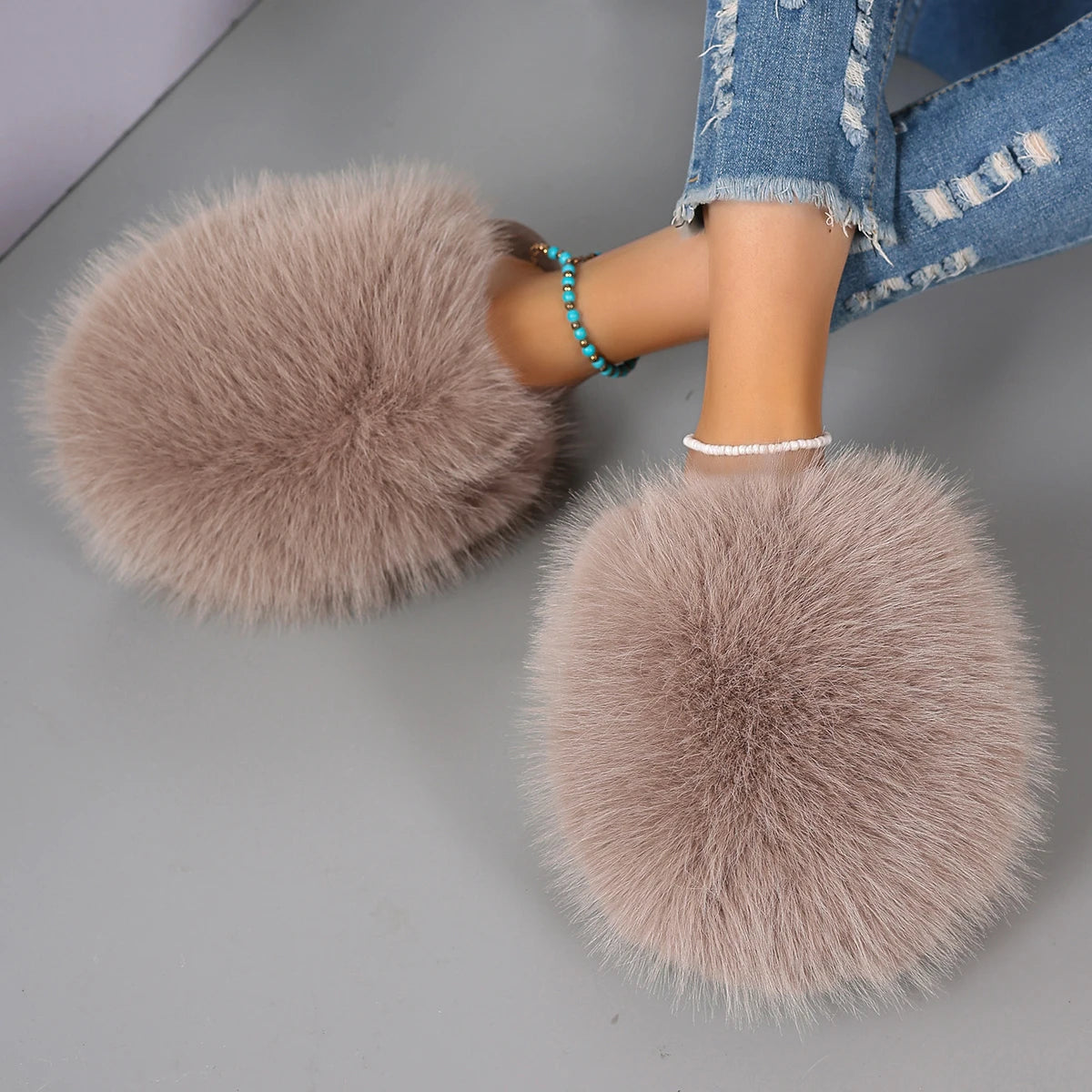 Fur Slippers