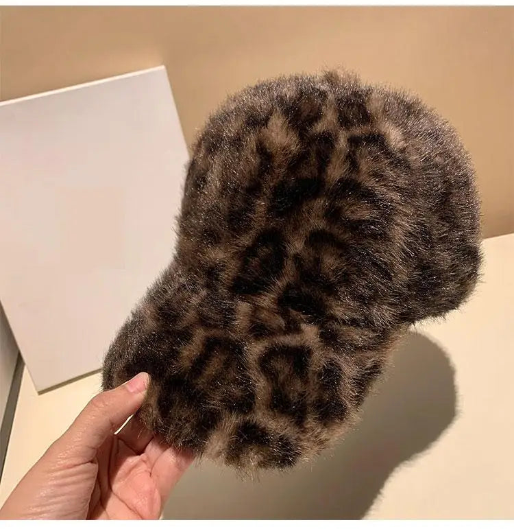 Leopard Fur Cap