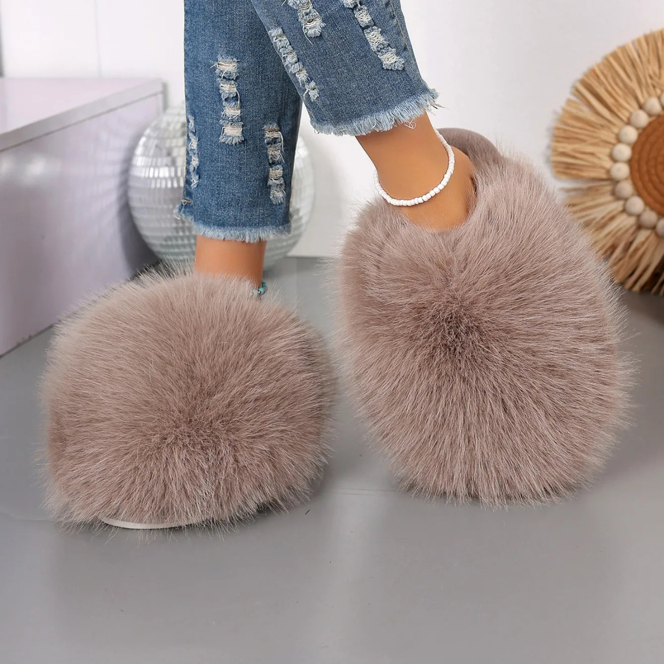 Fur Slippers
