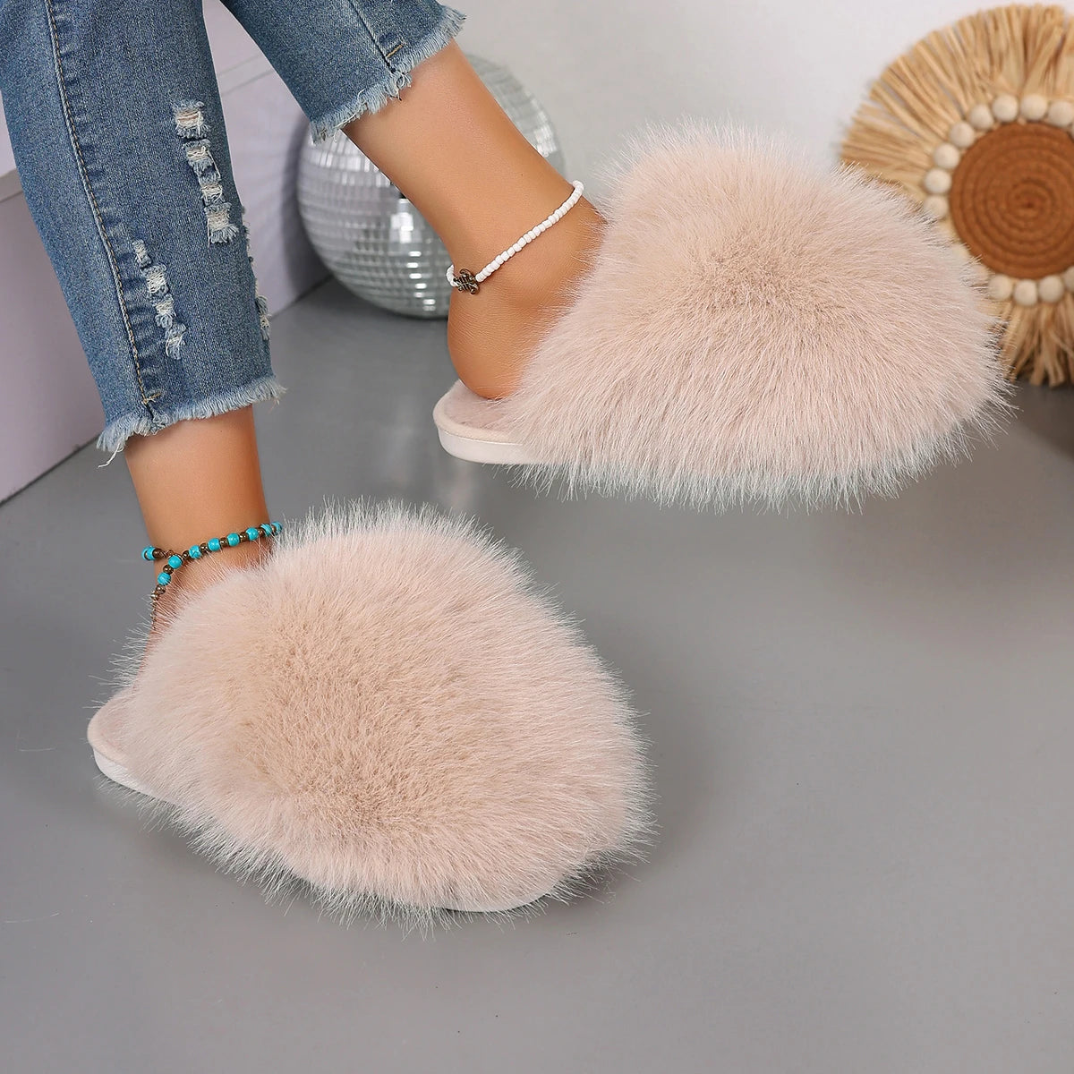 Fur Slippers