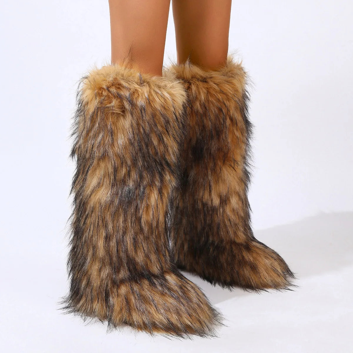 Luxury fur boots