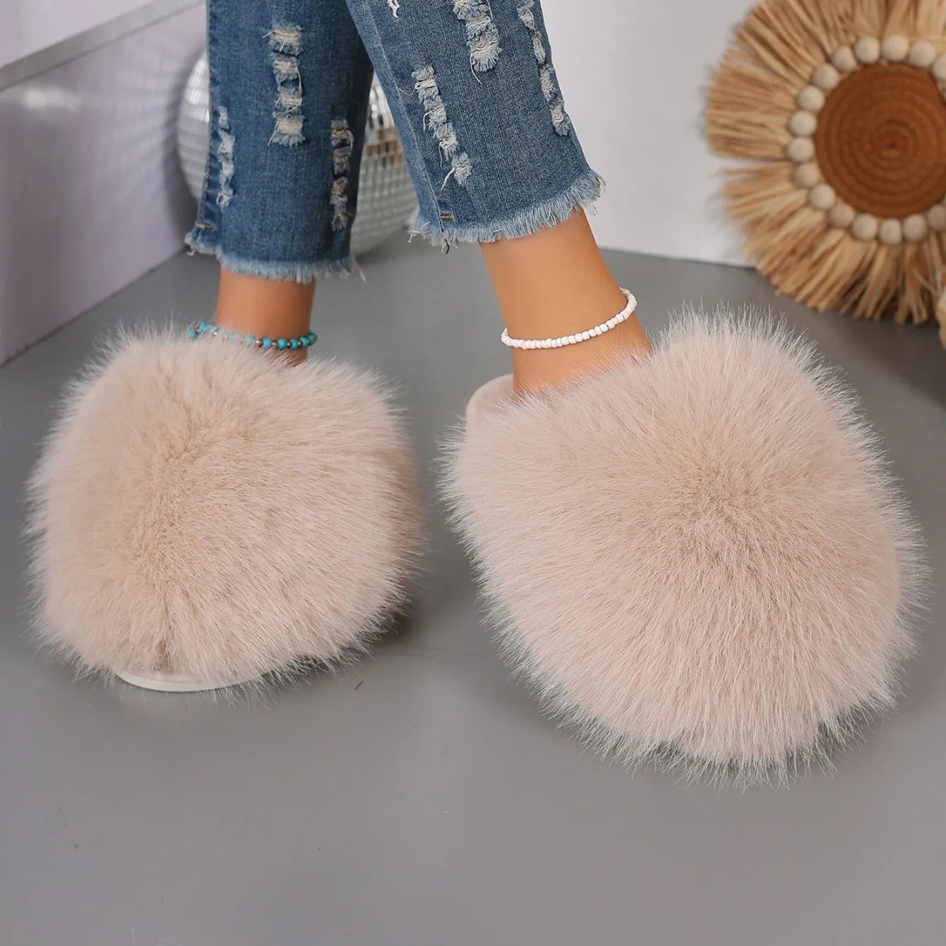 Fur Slippers
