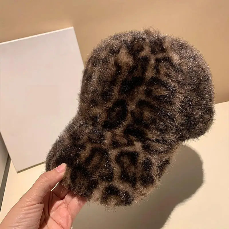 Leopard Fur Cap
