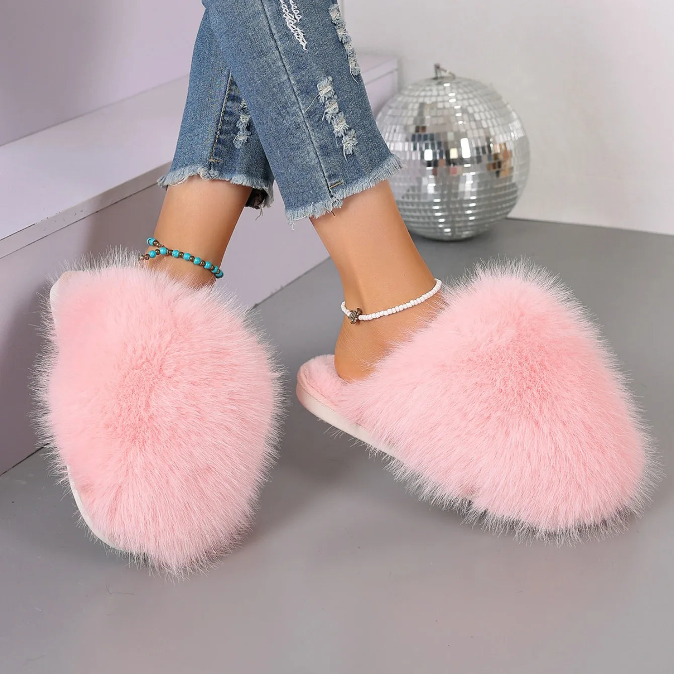 Fur Slippers
