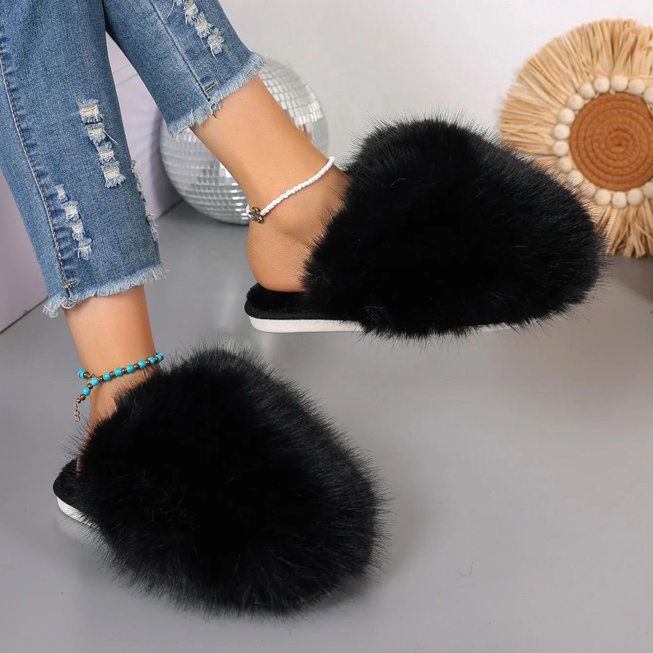 Fur Slippers