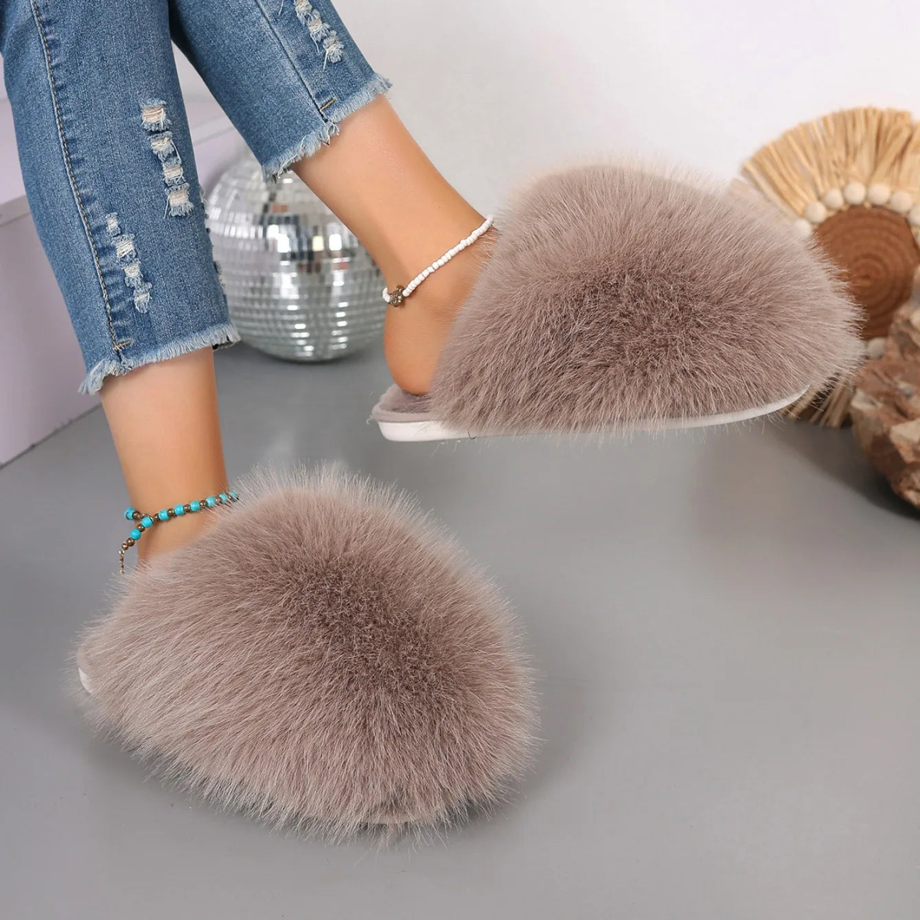 Fur Slippers