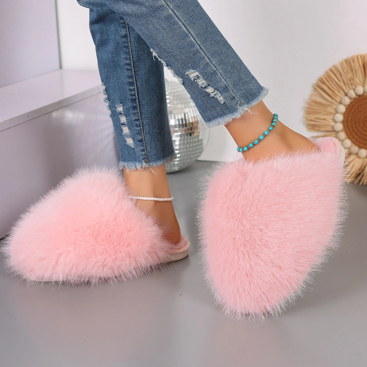 Fur Slippers