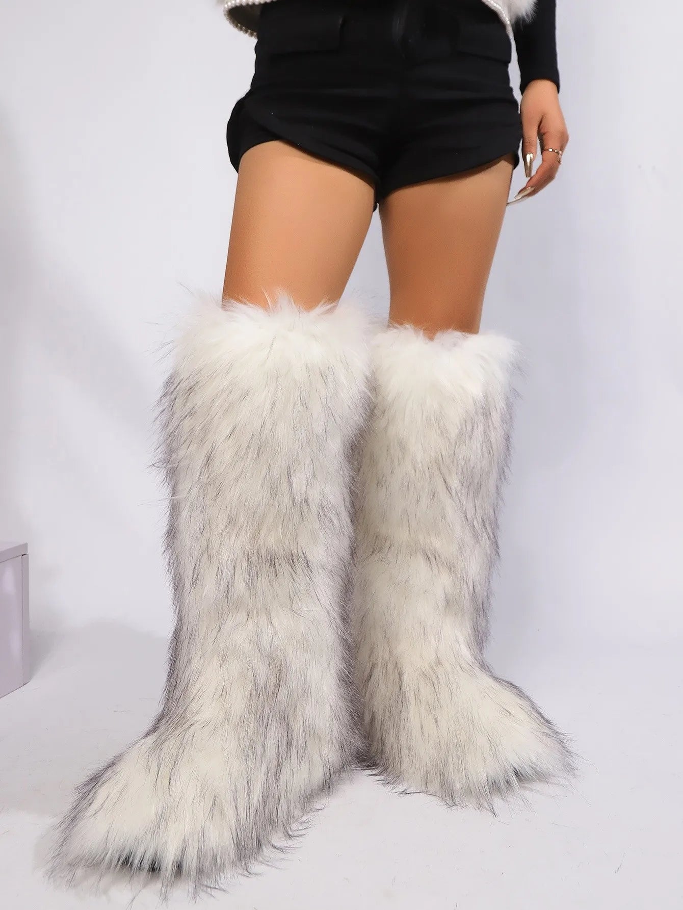 Luxury fur boots