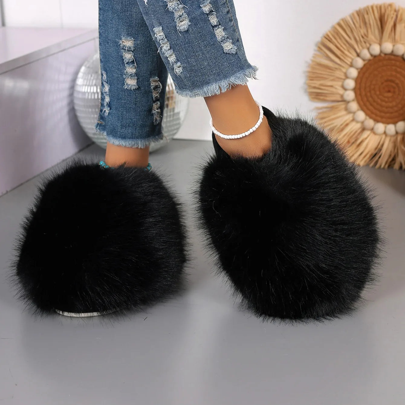 Fur Slippers